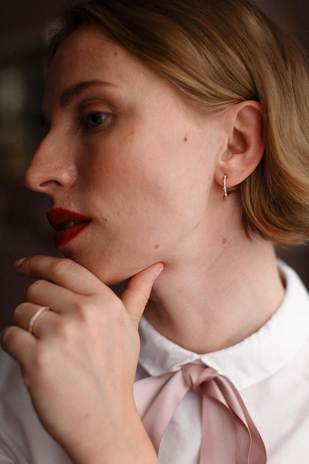 Petite timantti korvarenkaat